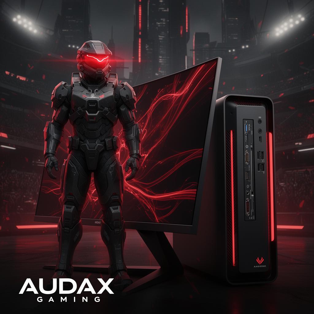 Soldat esport AUDAX Gaming devant un écran VAR